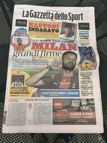 Giornale calcio luglio - 1, 2026