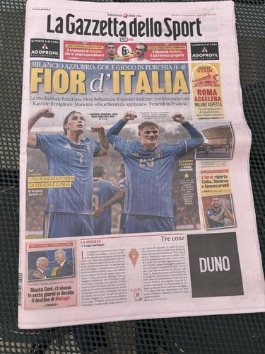 Giornale calcio settembre - calcio,