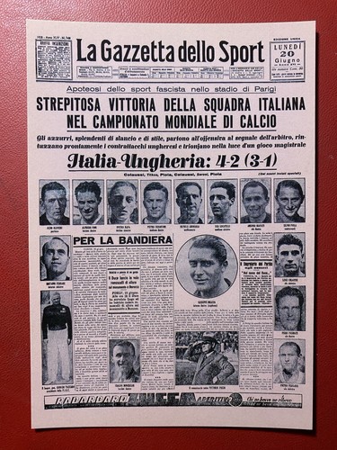 1938 italia ungheria 2 - italia, 4-2
