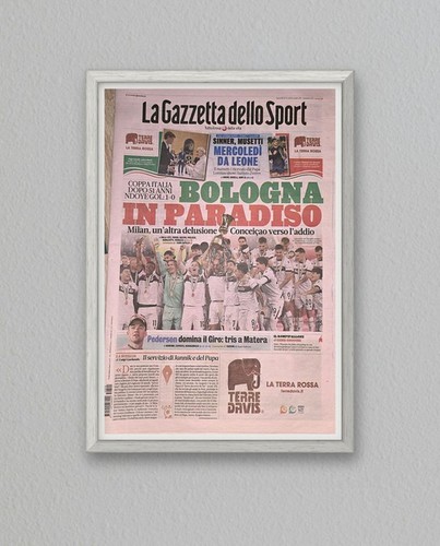 Quadro bologna coppa italia - quadro,