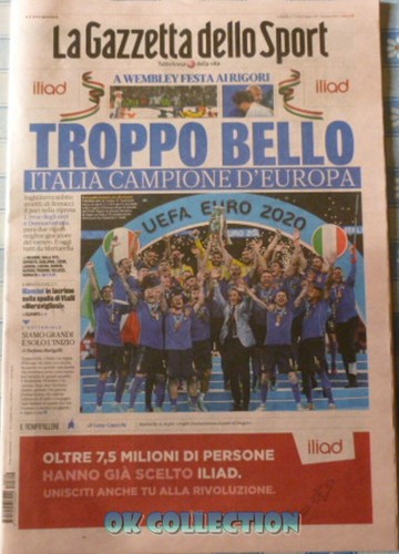 Italia campione europa - campione,