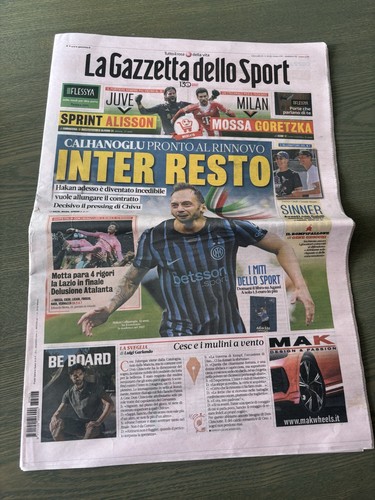 Giornale calcio aprile 2026 - giornale, 23