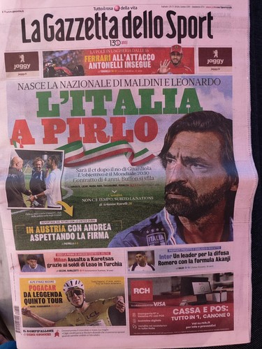 Gazzetta dello sport pirlo - dello,