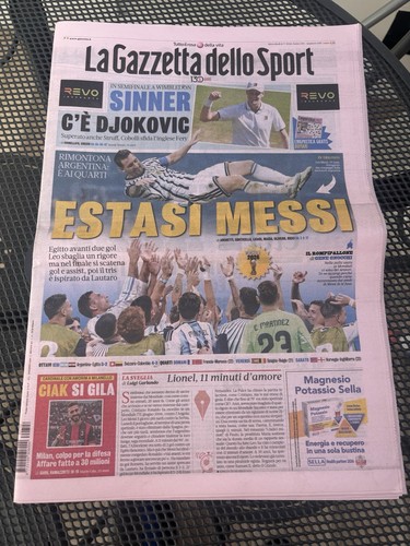 Giornale calcio luglio 2026 - giornale,