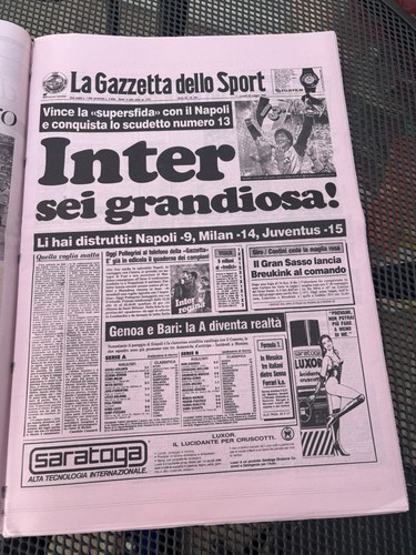Giornale calcio ristampa - calcio,