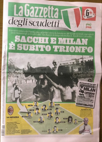 Gazzetta degli scudetti sacchi - degli,